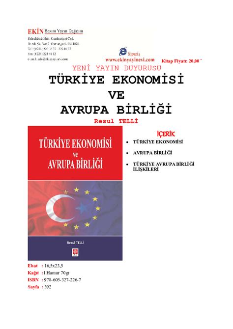 Avrupa Birliği Ekonomisi ve Türkiye'ye Etkileri